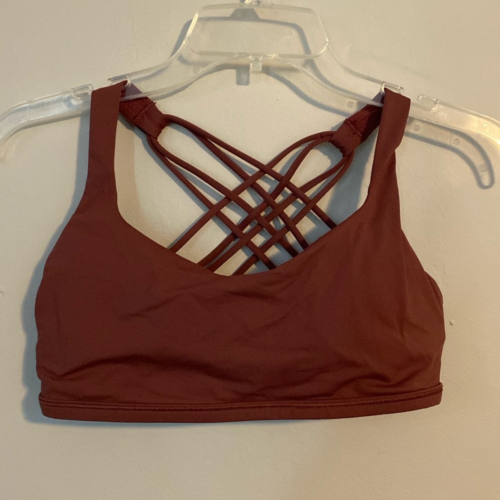 Criss cross sports bra